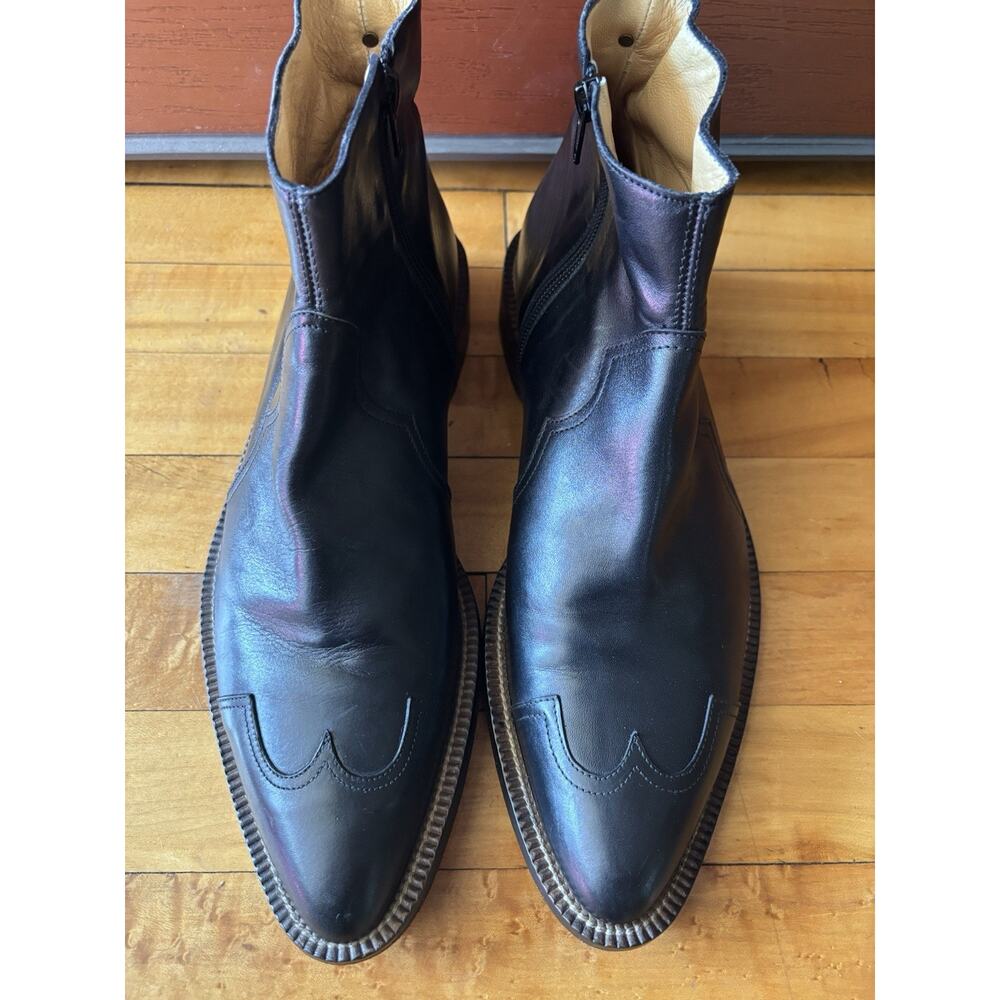 Cesare Paciotti Heroes Black Leather Boots Men’s Size 8 US